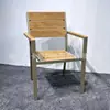 Juego de Mesa y Sillas de Exterior con Sombrilla Patio Balcón al Aire Libre Terraza Ratán Tejido Exterior Impermeable Estilo Ocio Madera Anticorrosión Mesa y Sillas