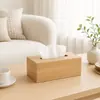 Caixa de lenços de papel de mesa comercial para hotel, design moderno e minimalista, estética de alta qualidade, dispensador de lenços de bambu para quartos de hóspedes, salas de estar, restaurantes e hotéis