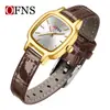Reloj de Cuarzo O'Fani TEMU Más Vendido Impermeable Cuadrado Simple Nicho para Mujer Correa Ligera de Lujo Reloj Casual para Mujer