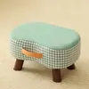 Banqueta Pequena para Trocar Sapatos, Apoio para os Pés de Sofá de Sala, Mesinha de Centro Banqueta Baixa Pequena, Banqueta para Calçar Sapatos, Banco Pequeno Doméstico, Empilhável Madeira Maciça