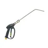 Boquilla para Hidrolavadora Lavadora Electrodoméstico de Limpieza Cabezal de Pistola de Limpieza Acero Inoxidable Orificio de Chorro Lateral de Alta Presión Aguja Curva