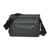 Bolsa Mensageiro Masculina de Couro Filme Transfronteiriça Amazon Zíper Duplo Grande Capacidade Commuter Bolsa de Ombro Transversal Masculina Bolsa para Ciclismo