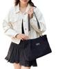Bolso Tote de Color Contrastante para Mujer Nuevo de Gran Capacidad Estilo Coreano Moderno Bolso de Hombro 2025 Casual para Ir al Trabajo Cadena Elegante