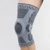 Rodilleras Deportivas con Tiras de Soporte de Resorte de Silicona para Ciclismo, Montañismo y Carrera, Equipo de Protección Corto de Nailon con Amortiguación y Características Antideslizantes