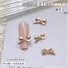 Sapatos de Ballet Famosos na Internet Laço Joias para Unhas Novo Laço de Pérola Tridimensional Metal Laço Acessórios para Unhas