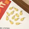 Estilo Chino Aleación Colgante Gota de Aceite Bolsa de la Suerte Cacahuete Lingote Colgante Pulsera DIY Hecha a Mano Accesorios de Joyería