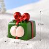 Natal nova caixa de presente Natal micro paisagem de Natal neve bola de cristal acessórios Natal porco cone boneco de neve enfeites de resina