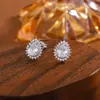 Brincos de Pedras Strass Ovos de Pombo Super Flash 2025 para Orelhas Design de Nicho Brincos de Pedras para Mulheres Brincos Tendência de Alta Qualidade