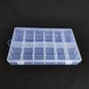 Caja de almacenamiento de plástico transparente grande de 12 compartimentos con caja de embalaje separada para joyería, cuentas, brazo limpiaparabrisas, elemento electrónico, ferretería