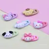 Venda quente clipe de papel Sanrio de desenho animado acessórios de resina gel de creme clipe de cabelo feito à mão adesivo para copo de água de geladeira chaveiro atacado