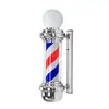 Caja de luz para salón de belleza de fábrica Luz de bombilla cromada Salón de peluquería Barbería Luz de giro pared impermeable Poste de barbero