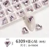 Acessórios populares para unhas populares online com fundo pontiagudo, formato especial, cristal, vidro, diamante, super brilhante, colorido, rosa, amor, acessórios de diamante para unhas