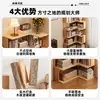 Estantería de esquina de madera maciza, estante de almacenamiento de pie para uso doméstico, mueble de esquina para sala de estar, estante de almacenamiento de esquina para pared, estantería de esquina simple para dormitorio