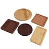 Posavasos de Madera Maciza para Taza de Té, Base de Madera de Nogal, Salvamanteles Redondo de Madera de Bambú para Café, Posavasos Redondo Aislante del Calor, Arte en Madera, Madera Natural, Artesanía en Madera