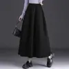 Falda Versátil de Cintura Alta Línea A Estilo Coreano Moda Otoño/Invierno 2026 Falda Acampanada de Longitud Media Casual para Mujer Tendencia