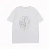 Camiseta Unisex Clásica de Manga Corta y Cuello Redondo Estampado de Piedra de Comercio Exterior Transfronterizo Ajuste Holgado Tendencia
