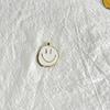 Accesorios de joyería coreanos DIY, colgante de aleación de aceite con forma de gota, pendientes con cara sonriente, collar y colgante, temu AliExpress