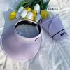Chapéu de Sol de Verão Dobrável Top Vazio Chapéu de Sol Feminino Chapéu de Sol com Cobertura Facial Chapéu de Sol de Verão Versátil para Bicicleta Outdoor Aba Larga
