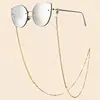 Tendencia Transfronteriza Europea y Americana Cadena para Gafas de Diamantes Dorados para Mujer Cadena Antideslizante para Gafas Cordón para Gafas Cadena para Mascarilla
