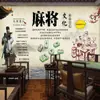 Juego de Mesa de Póker Texas Hold'Em Tienda Decoración Mural Sala de Mahjong Sala de Ajedrez y Cartas Papel Tapiz Lugar de Ocio y Entretenimiento Papel Tapiz de Fondo