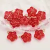 Hanfu Borla Vidrio Flor de Cinco Pétalos Accesorios Flores Degradadas Cadena de Teléfono DIY Pulsera Estilo Antiguo Materiales Accesorios