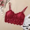 Estilo Nuevo Primavera y Verano Camisola de Encaje Ajustable Espalda Bonita Ropa Interior Tops para Mujer con Copas y Sin Necesidad de Sujetador para Prevenir la Exposición