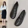 Zapatos casuales tipo mocasín blancos Pillow Hele, cómodos de suela blanda, slip-on, nuevos de moda 2026, versátiles zapatos de cuero para mujer