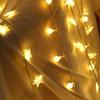Luces de cadena de bolitas blancas pequeñas LED luces decorativas para habitación, vacaciones, fiesta de cumpleaños, estrellas, luces de cadena de bolitas, caja de baterías, luces pequeñas