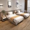 Juego Completo de Muebles Especiales para Camas de Hotel, Camas Modernas Sencillas, Cama Grande para Habitación Individual de B&B, Cama Individual para Apartamento Estilo Lujo Ligero