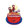 Decoración de fiesta de cumpleaños temática de Spider-Man Marvel set de 3 piezas pancarta globos tamaño inserto para pastel