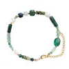 Nuevas Cuentas Espaciadoras Versátiles de Piedra Natural Accesorios para DIY Moda Cuentas Sueltas Cuentas para Hilo Cuentas Agrietadas Materiales para Pulseras