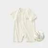 Mameluco de Bebé Verano Delgado de Manga Corta Pijama para Hombres y Mujeres, Ropa de Salida para Niños Pequeños, Ropa para Recién Nacidos, Ropa de Verano para Bebé