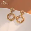 Nuevos Pendientes Personalizados Asimétricos de Aitong Jewelry, Diseño de Nicho, Pendientes de Lujo Accesible, Pendientes Exquisitos y de Alta Gama