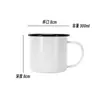 Taza de Agua de Hierro Esmaltado Clásica Jarra de Té Nostálgica Antigua Cepillado de Dientes Infantil Personalizada Personalizada Vasos para Enjuague Bucal Licor Hogar