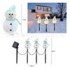 Luzes Solares de Jardim, Luzes Coloridas, Luzes Solares para Paisagismo de Jardim Externo, Luzes Decorativas de Boneco de Neve, Luzes Solares para Gramado