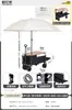 Carro de camping para exteriores, carretilla de mano plegable, carro de picnic de camping extragrande, remolque pequeño con barra de tiro, remolque pequeño para venta en puesto