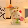 Rico Flor Sorte Gato Chave Armazenamento Enfeites Casa Sala de Estar Mesa de Trabalho Decoração de Casa Artesanato em Resina Presente