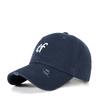 Novo Boné de Baseball Lavado com Letra Bordada Masculino e Feminino Vintage Coreia do Sul Chapéu Buraco Casual Face Pato Boné de Aba