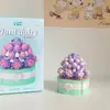 Suculento Ramo de Rosas en Maceta, Planta de Flores Eternas, Juguete Educativo de Ensamblaje, Regalo de Cumpleaños para Niña, Bloques de Construcción al por Mayor
