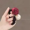 Scrunchie Estilo Coreano com Laço e Estampa de Flores para Mulheres 2026 Novo Estilo Elástico de Cabelo para Coque Elástico Alto Corda de Cabelo Acessório de Cabelo
