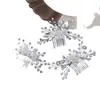 Accesorios Europeos y Americanos Transfronterizos Perla Blanca Florales Cristal Perla Cabeza Novia Accesorios para el Cabello Tocado Banquete Cumpleaños Accesorios
