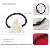Placa de acetato acrílico simple triángulo geométrico cuerda para el cabello cuerda para el cabello elegante banda para el cabello para cola de caballo goma para el cabello