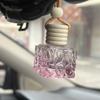 Cadarço de sapato de cinco linhas Cor Cubo d'água frasco garrafa de carro perfume para carro pingente frasco vazio aromaterapia para carro frasco de óleo essencial enfeites 542