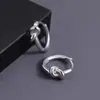 Pendientes Nudo Vintage Moda Masculina Hip Hop Estilo Neutro Pendientes Individuales Personalizados para Mujer Moda Pendientes de Envoltura Simples