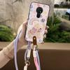 Adecuado para Funda de Teléfono Móvil Nokia Dibujos Animados Moderno Nuevo para Mujer Colgante de Cuello Borde Completo Cordón Digital Pareja Lindo