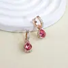 Brincos Elegantes Estilo Socialite para Mulheres, High-End, Simples e Exquisitos Brincos de Gota d'Água, Brincos, Novas Joias Tendência 2025