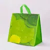 Sacolas descartáveis de TNT personalizadas com isolamento térmico, adequadas para embalar chá de bolhas, café, bolos e lanches