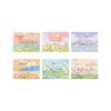 Pintura a óleo paisagem dobrável cartão Quatro Estações luz Linguagem série tridimensional cartão postal presente aniversário formatura cartão de mensagem
