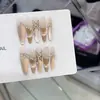 Nai Zi Puro Feito à Mão Outono Novo Estilo Fototerapia Unhas Vestíveis Meila Borboleta Atacado Adesivos de Unha Removíveis