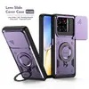 Nuevo Modelo Adecuado para Zte A56 Funda para Teléfono con Ventana Deslizante Anti-Caída A36 Soporte Magnético para Coche Cubierta Protectora